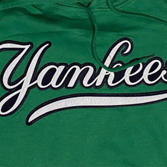 new york yankees kelly green hooded sweatshirt - Picture 2 of 2